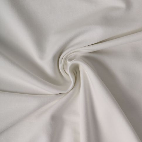Tissu Sweat léger Soline uni Blanc