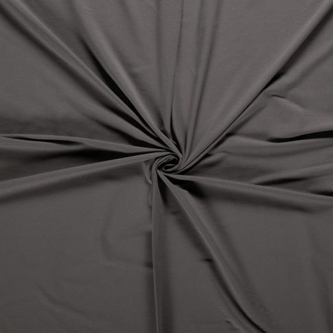Tissu Sweat léger Soline uni Gris