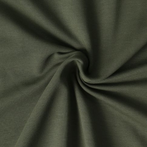 Tissu Sweat léger Soline sur fond Vert kaki