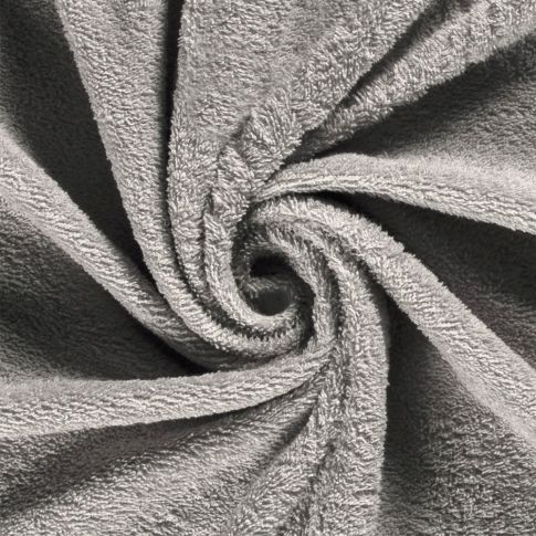 Tissu Eponge légère 340 g/m² uni Gris clair
