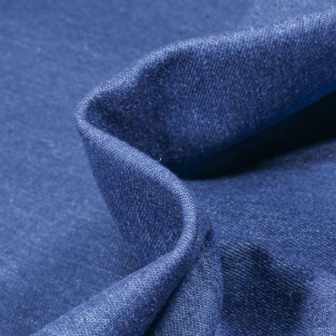 Tissu  Jeans Rachel sur fond Bleu