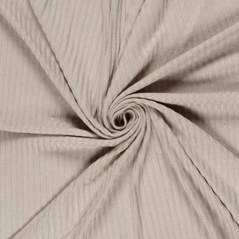 Tissu Jersey Viscose côtelé lourd Oréa uni Taupe