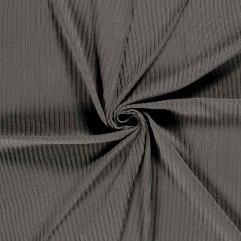 Tissu Jersey Viscose côtelé lourd Oréa uni Gris