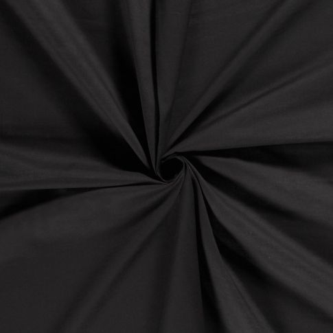Tissu Voile de Coton Elisa Noir