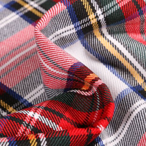 Tissu Tartan Ecossais  Sullivan sur fond Blanc