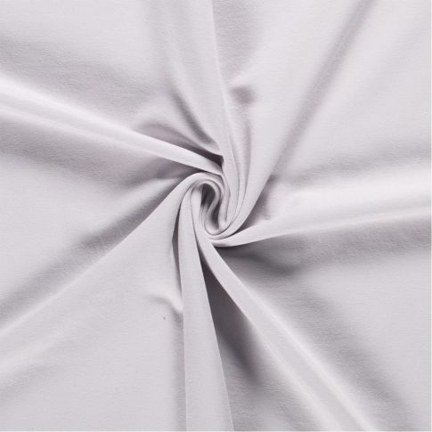 Tissu Sweat léger French Terry uni Gris clair