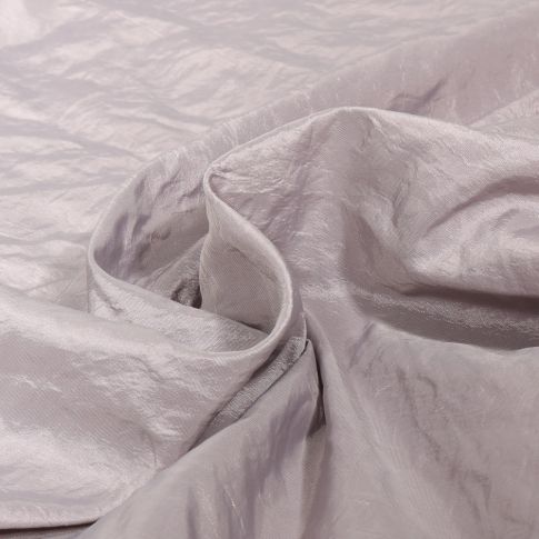 Tissu Taffetas d'habillement Froissé Gris clair