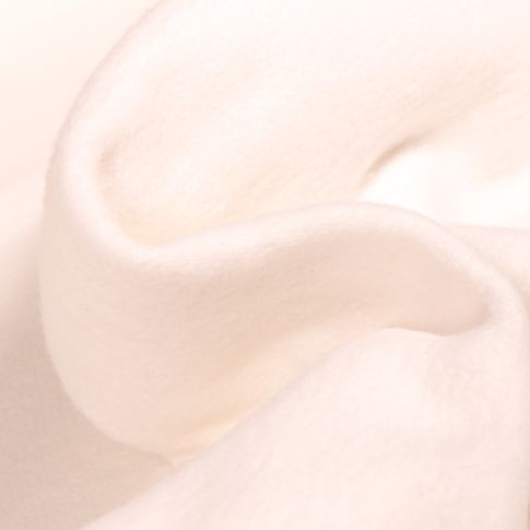 Tissu Flanelle de coton épais Blanc cassé