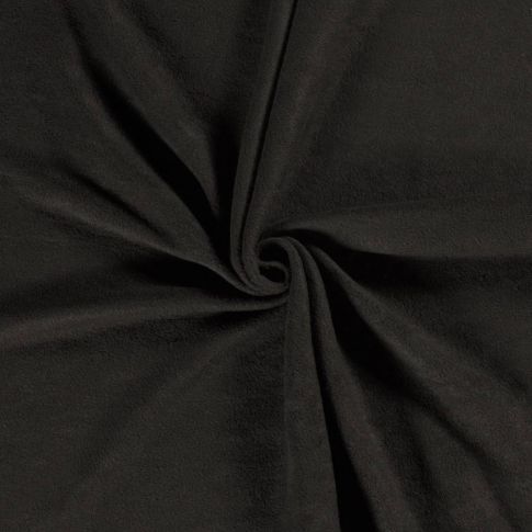 Tissu Polaire doux Arctica uni Noir