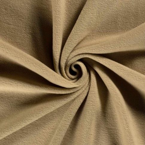 Tissu Polaire  uni Beige