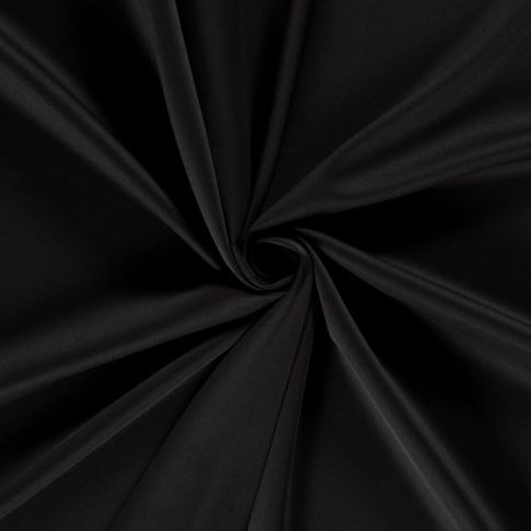 Tissu Crêpe Scuba extensible Scalina uni Noir