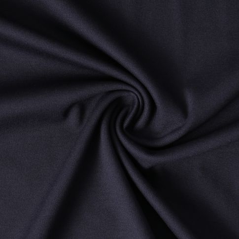 Tissu Jersey Viscose épais Lillia sur fond Bleu marine