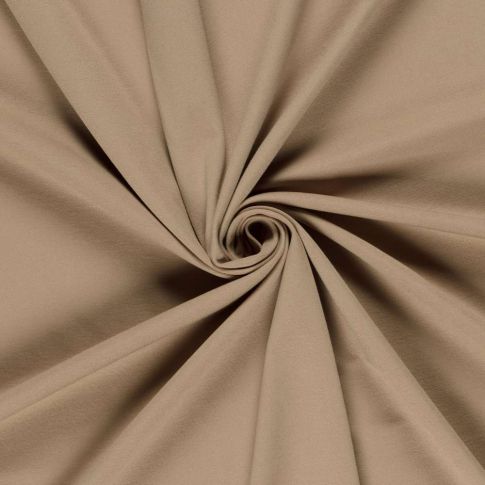 Tissu Jersey Viscose épais Romana uni Beige