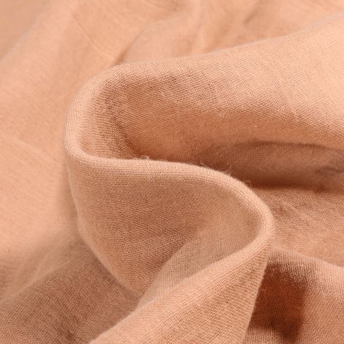 Tissu Double gaze uni Bio Beige
