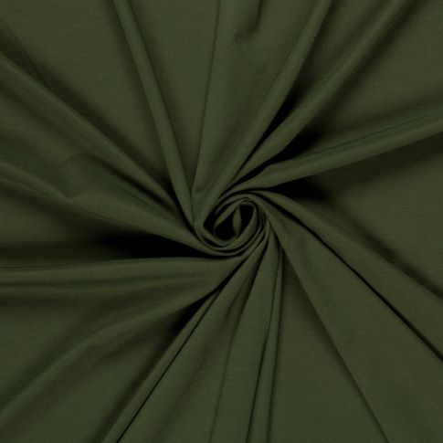 Tissu Jersey Viscose Modena uni Vert foncé