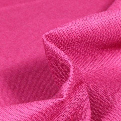 Tissu Viscose Lin uni Rose fuchsia