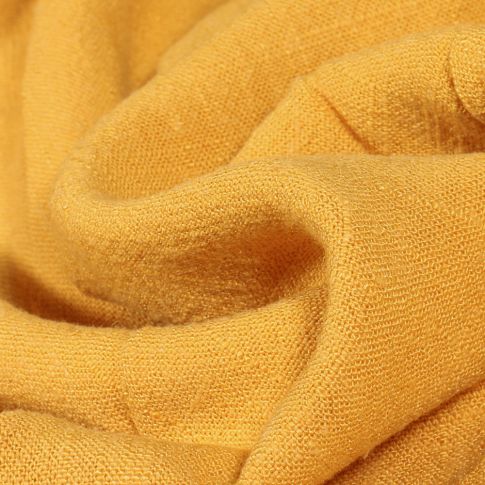 Tissu Viscose Lin lavé uni Jaune