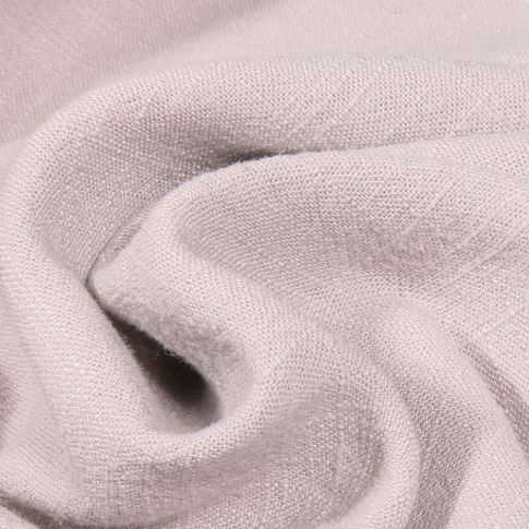 Tissu Viscose Lin lavé uni unicolour sur fond Gris clair