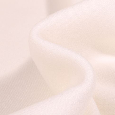 Tissu Maille polyviscose épaisse Blanc cassé