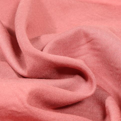 Tissu Viscose légère uni Rose