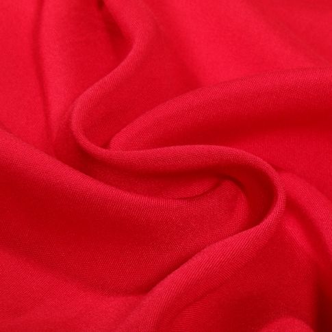 Tissu Viscose légère uni Rouge griotte