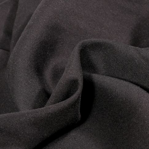 Tissu Viscose légère uni Noir