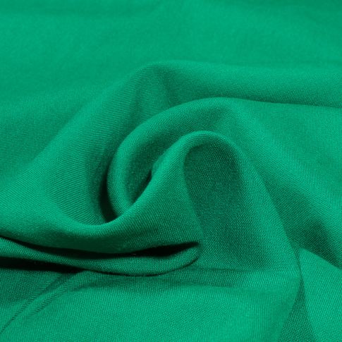 Tissu Viscose légère uni Vert émeraude