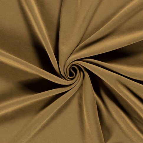 Tissu Sweat envers molletonné CosyMood uni Camel