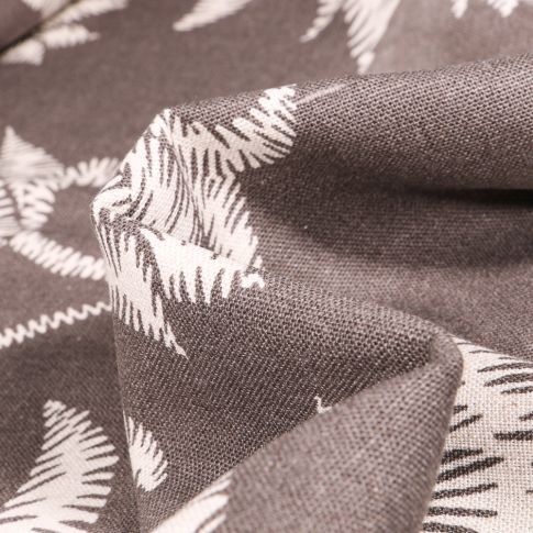 Tissu Viscose Lin Izzy sur fond Gris