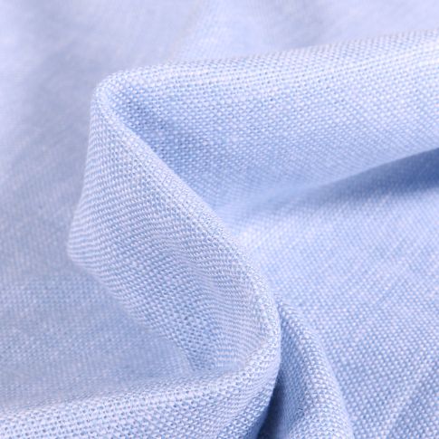 Tissu Viscose Lin chiné Caly Bleu