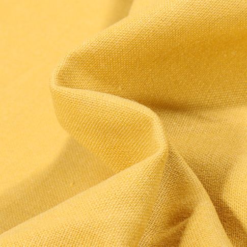 Tissu Coton Lin uni Jaune