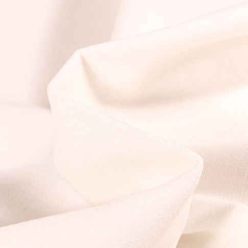 Tissu Coton Lin uni Ecru
