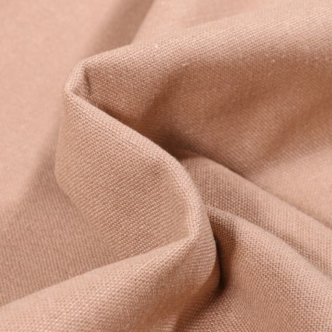 Tissu Coton Lin uni Beige