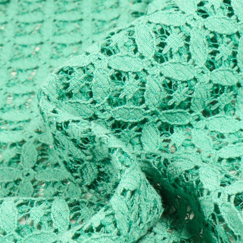 Tissu Dentelle Carla Vert menthe