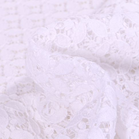 Tissu Dentelle Carla Blanc