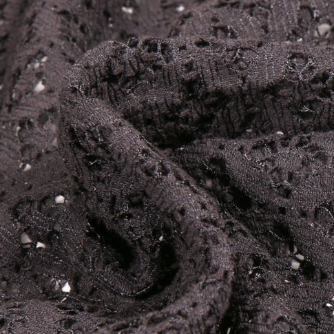 Tissu Dentelle Carla Noir