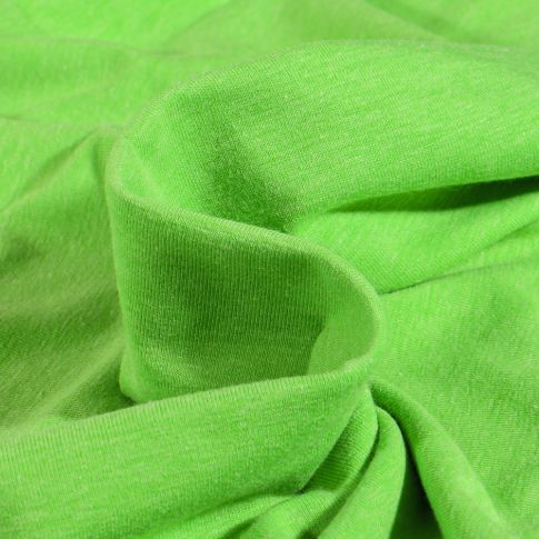 Tissu Jersey Coton uni Vert fluo