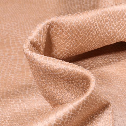 Tissu Suédine Jersey uni aspect daim Carla Beige