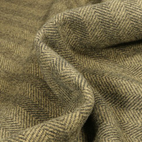 Tissu Jacquard Alexander sur fond Vert kaki