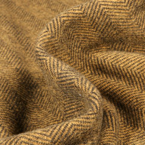 Tissu Jacquard Alexander sur fond Ocre