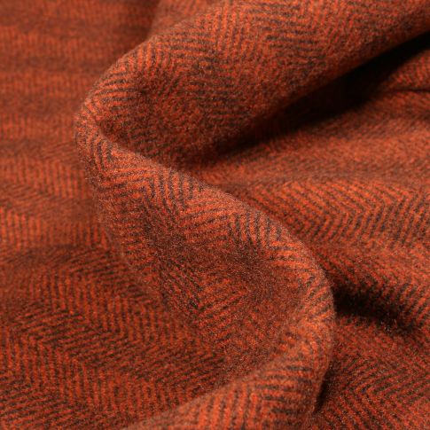 Tissu Jacquard Alexander sur fond Orange