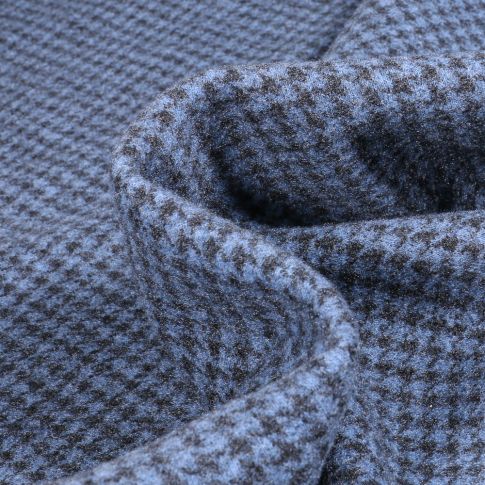 Tissu Jacquard  Kathleen sur fond Bleu