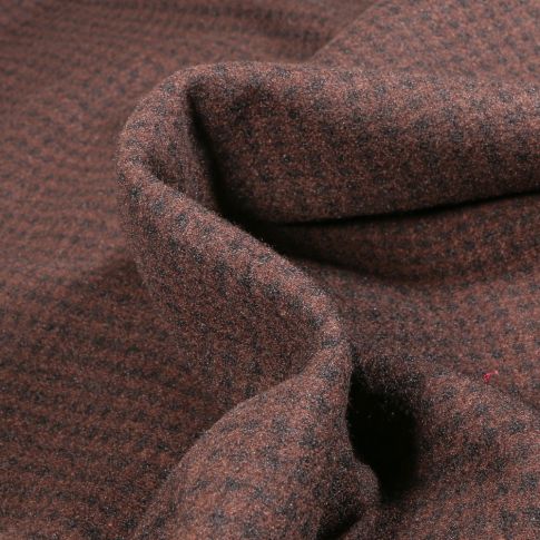 Tissu Jacquard  Kathleen sur fond Marron