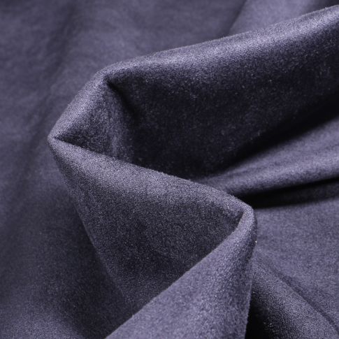 Tissu Suédine Scuba Emmy sur fond Bleu marine