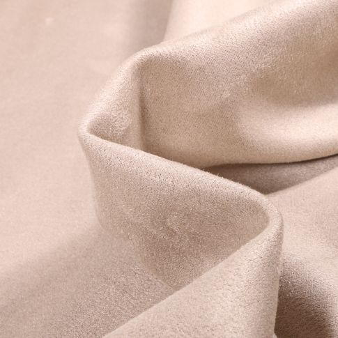 Tissu Suédine Scuba Emmy sur fond Ecru