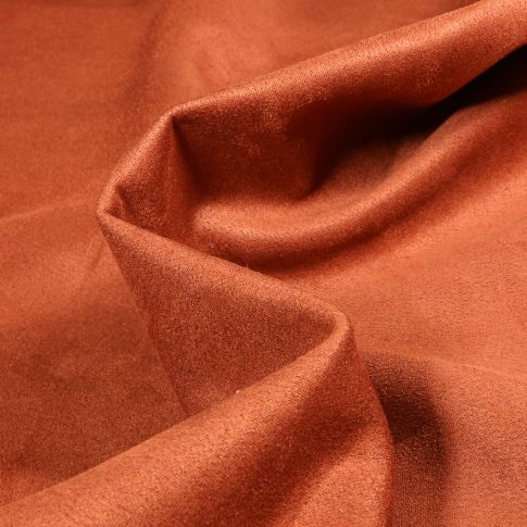 Tissu Suédine Scuba Emmy sur fond Brique