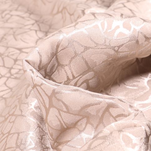 Tissu Satin Terra sur fond Beige sable