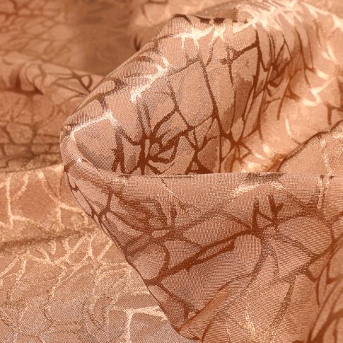 Tissu Satin Terra sur fond Beige