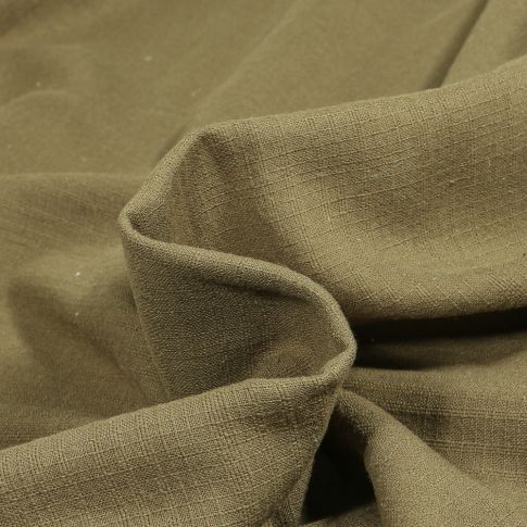 Tissu Lange Bébé uni Vert kaki