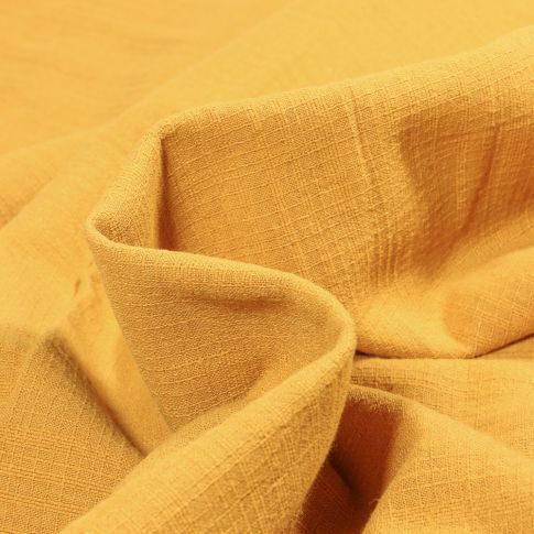 Tissu Lange Bébé uni Jaune